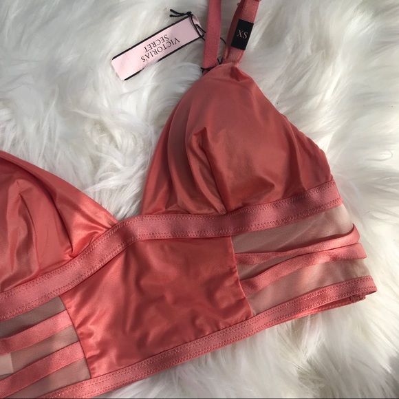 VS | orange satin bra bralette new - Picture 2 of 7
